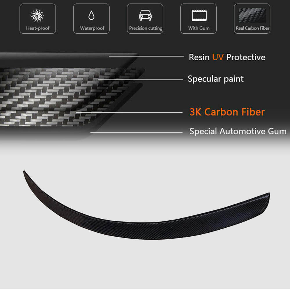 Mercedes Benz W223 Sedan 2021UP Rear Trunk Spoiler Carbon Fiber-Ahacarbon