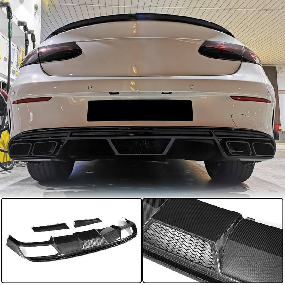 Mercedes Benz (W238) C238 A238 2017-2019 Rear Bumper Diffuser Carbon Fiber-Ahacarbon
