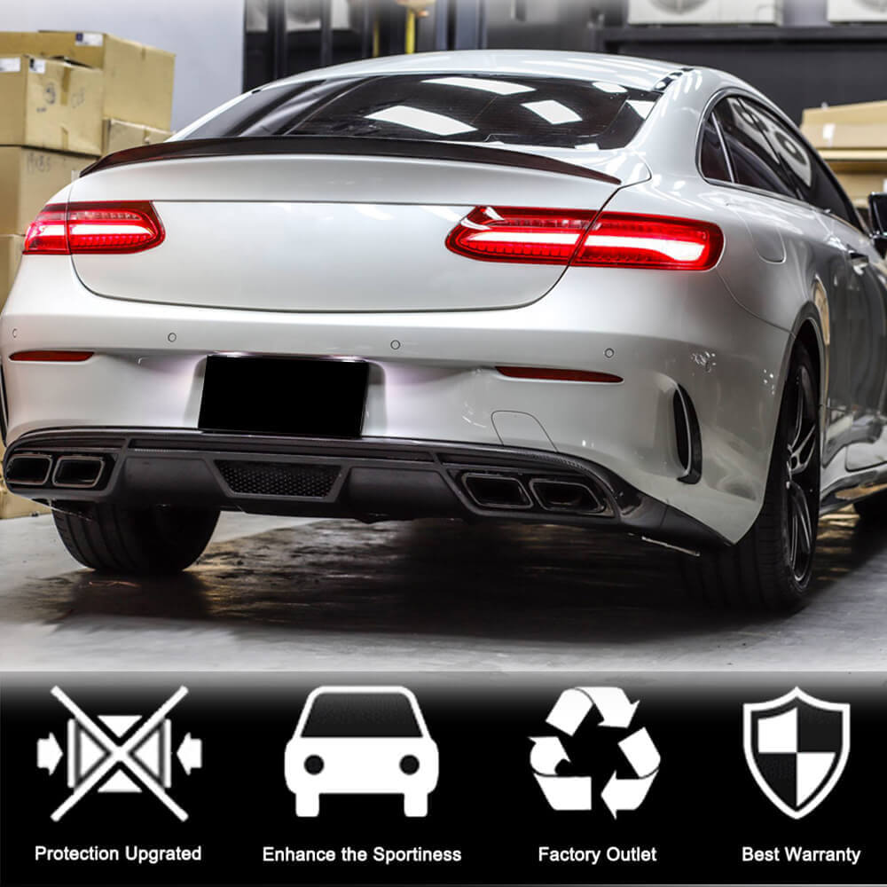 Mercedes Benz (W238) C238 A238 2017-2019 Rear Bumper Diffuser Carbon Fiber-Ahacarbon