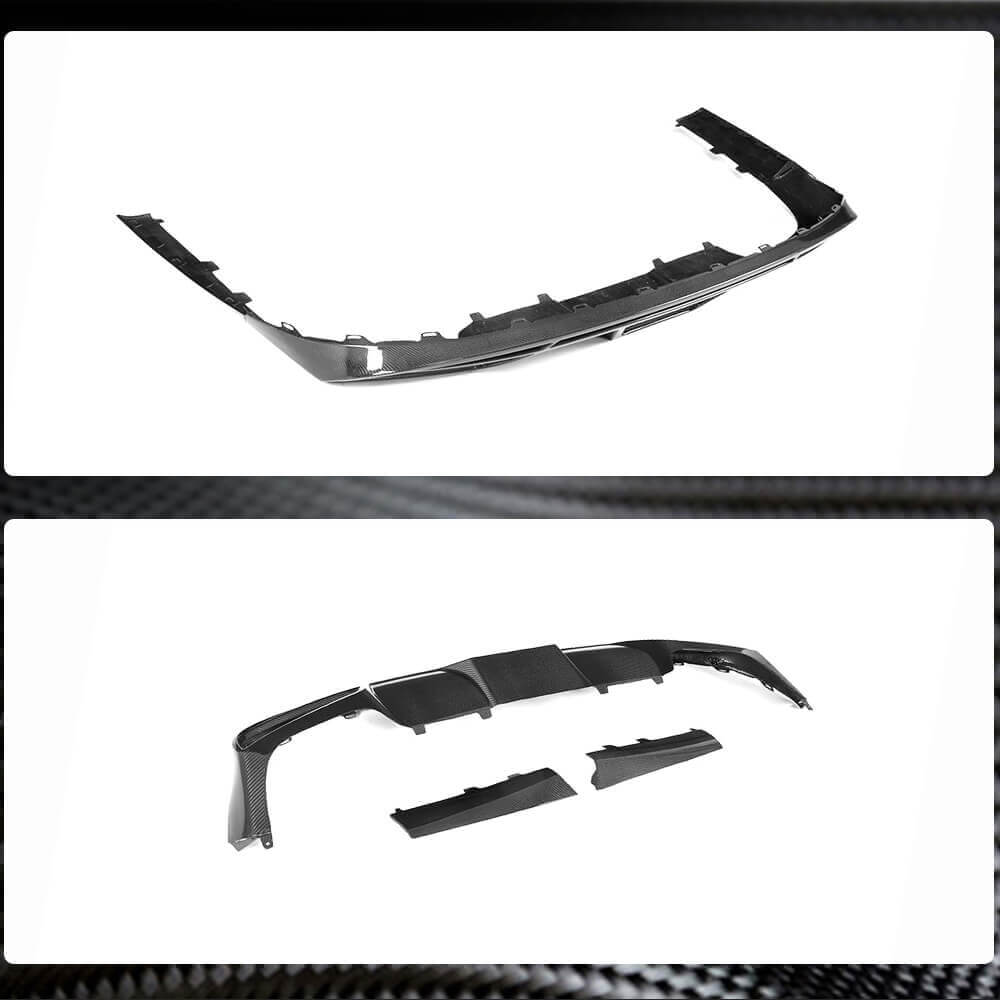 Mercedes Benz (W238) C238 A238 2017-2019 Rear Bumper Diffuser Carbon Fiber-Ahacarbon