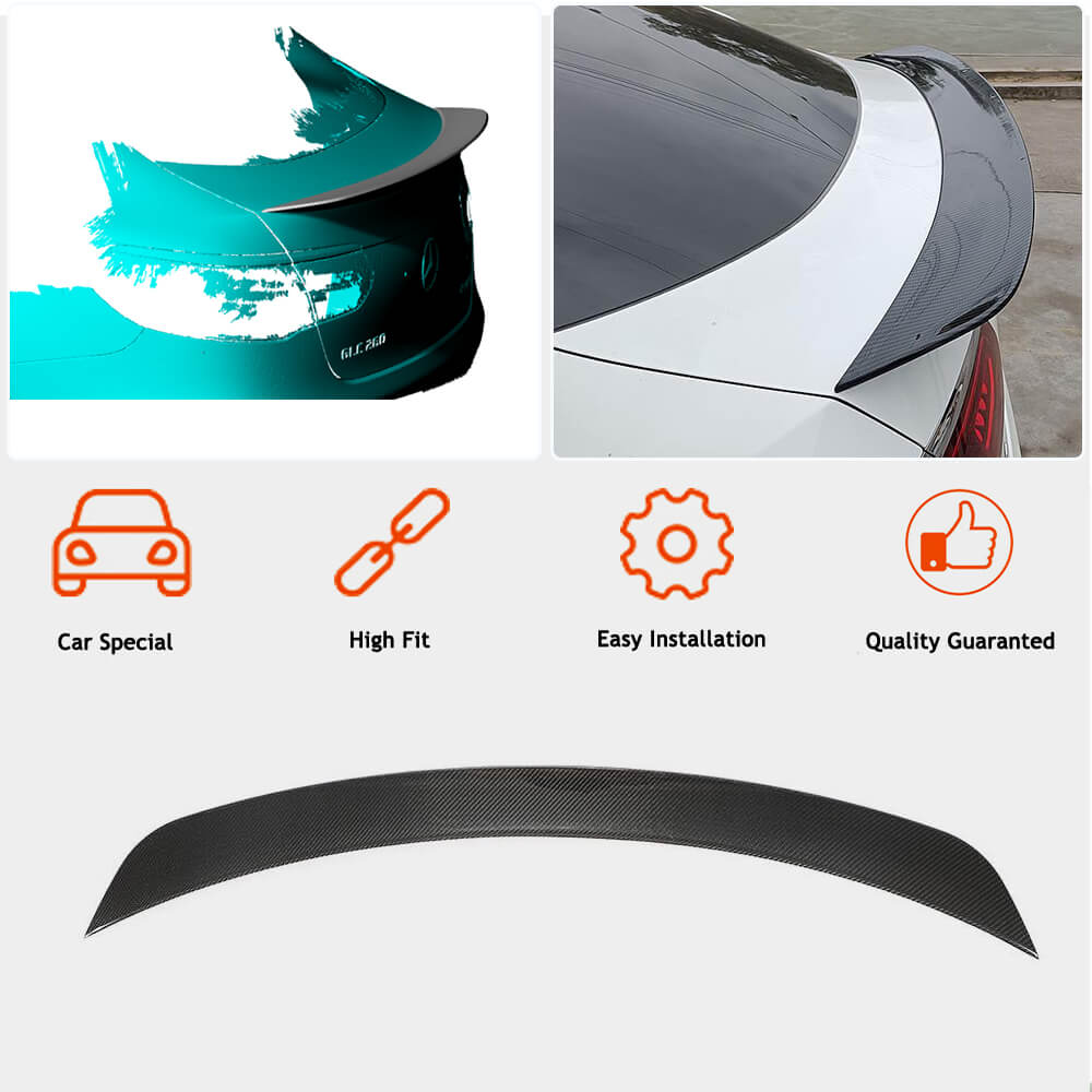 Mercedes Benz W253 C253 AMG Coupe 2016-2019 Rear Trunk Spoiler Carbon Fiber-Ahacarbon
