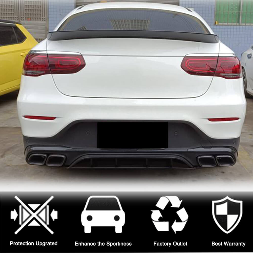 Mercedes Benz W253 C253 AMG Coupe 2016-2019 Rear Trunk Spoiler Carbon Fiber-Ahacarbon