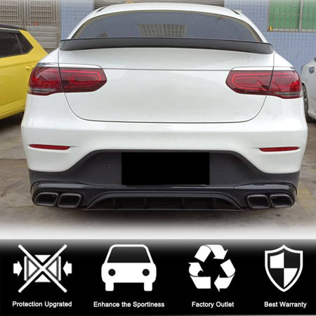 Mercedes Benz W253 C253 AMG Coupe 2016-2019 Rear Trunk Spoiler Carbon Fiber-Ahacarbon