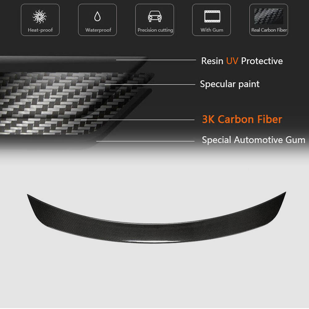 Mercedes Benz W253 C253 AMG Coupe 2016-2019 Rear Trunk Spoiler Carbon Fiber-Ahacarbon
