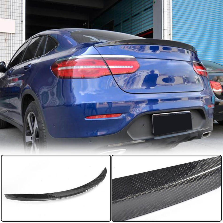 Mercedes Benz GLC Class (W253) C253 Coupe 2016-2019 Rear Trunk Spoiler Carbon Fiber-Ahacarbon