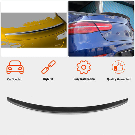 Mercedes Benz GLC Class (W253) C253 Coupe 2016-2019 Rear Trunk Spoiler Carbon Fiber-Ahacarbon