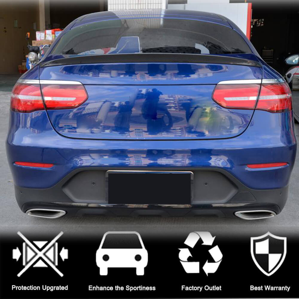 Mercedes Benz GLC Class (W253) C253 Coupe 2016-2019 Rear Trunk Spoiler Carbon Fiber-Ahacarbon