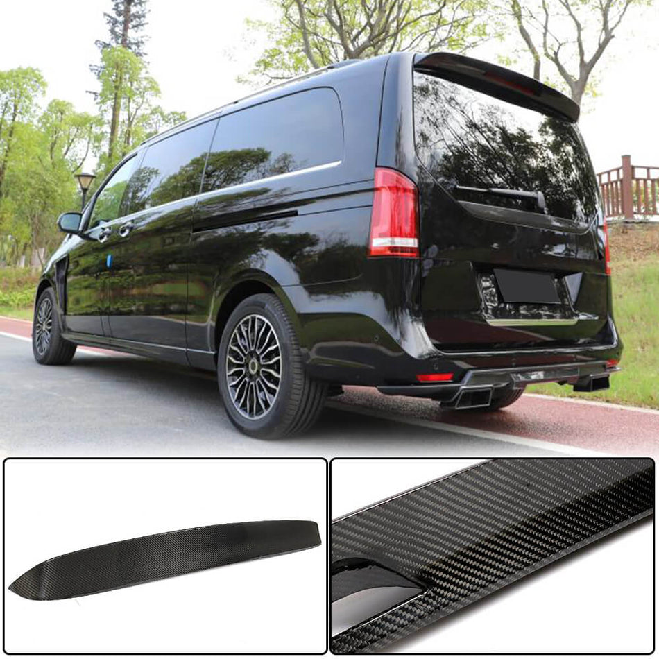 Mercedes Benz V Class W447 2018-2020 Rear Roof Spoiler Dry Carbon Fiber-Ahacarbon