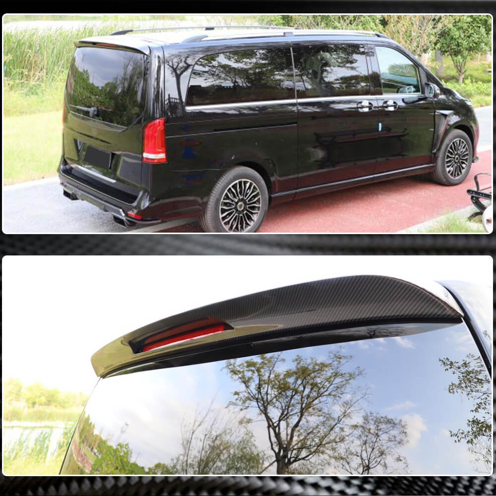 Mercedes Benz V Class W447 2018-2020 Rear Roof Spoiler Dry Carbon Fiber-Ahacarbon