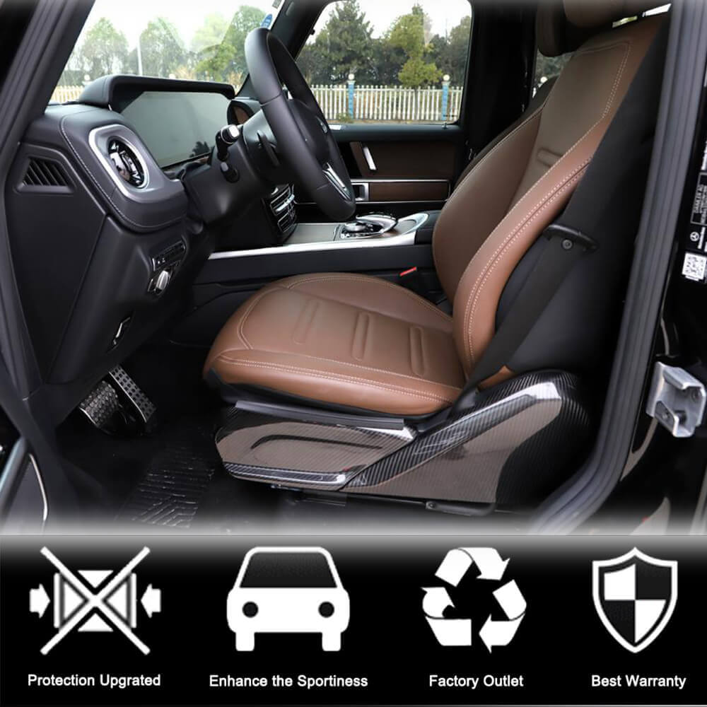 Mercedes Benz G Class W463 2019UP Seat Covers Dry Carbon Fiber-Ahacarbon