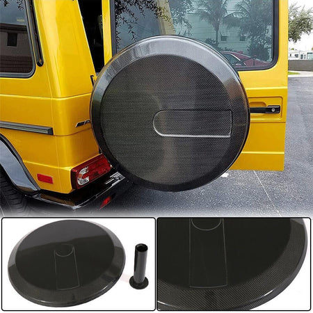 Mercedes Benz W463 G500 G550 G55 G63 G65 AMG 2004-2018 Spare Wheel Tire Cover Dry Carbon Fiber-Ahacarbon