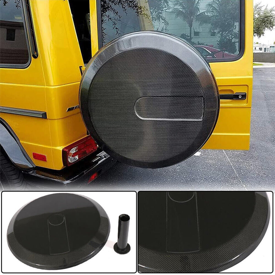 Mercedes Benz W463 G500 G550 G55 G63 G65 AMG 2004-2018 Spare Wheel Tire Cover Dry Carbon Fiber-Ahacarbon