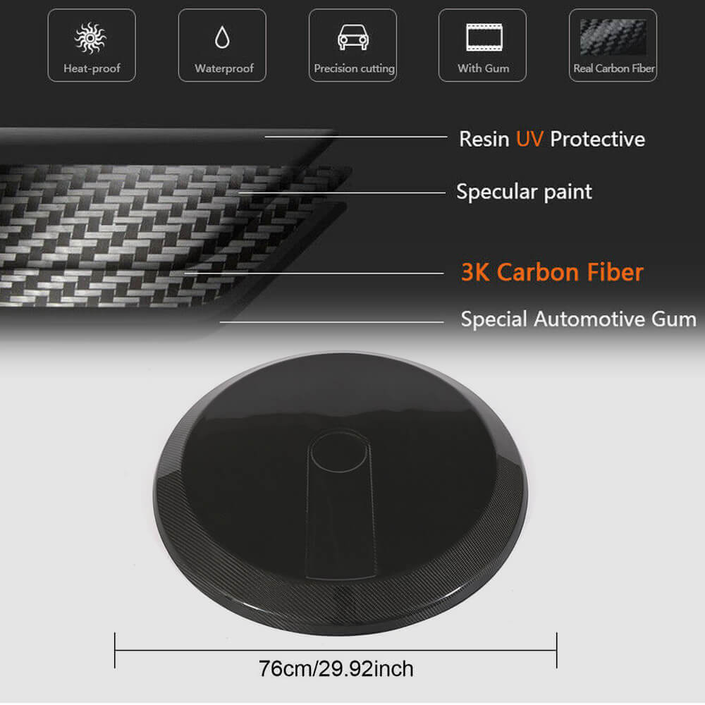 Mercedes Benz W463 G500 G550 G55 G63 G65 AMG 2004-2018 Spare Wheel Tire Cover Dry Carbon Fiber-Ahacarbon