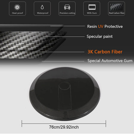 Mercedes Benz W463 G500 G550 G55 G63 G65 AMG 2004-2018 Spare Wheel Tire Cover Dry Carbon Fiber-Ahacarbon