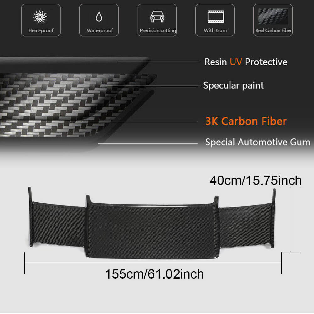 Mercedes Benz W463 2019UP Rear Roof Spoiler Dry Carbon Fiber-Ahacarbon