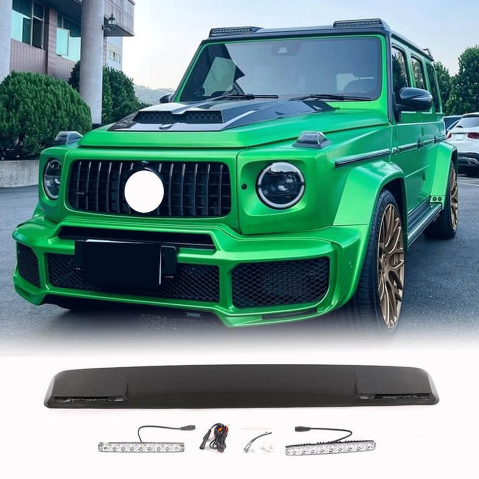 Mercedes Benz W463 G500 G550 G63 AMG 2004+ Front Roof Spoiler Carbon Fiber-Ahacarbon