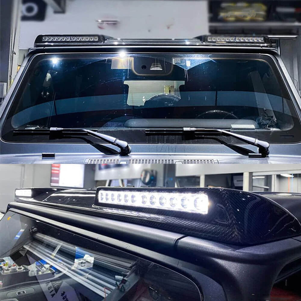 Mercedes Benz W463 G500 G550 G63 AMG 2004+ Front Roof Spoiler Carbon Fiber-Ahacarbon