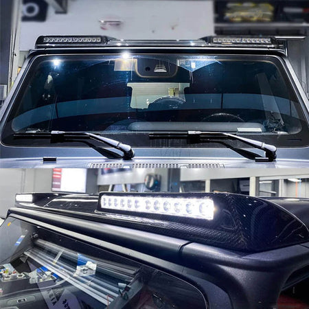 Mercedes Benz W463 G500 G550 G63 AMG 2004+ Front Roof Spoiler Carbon Fiber-Ahacarbon