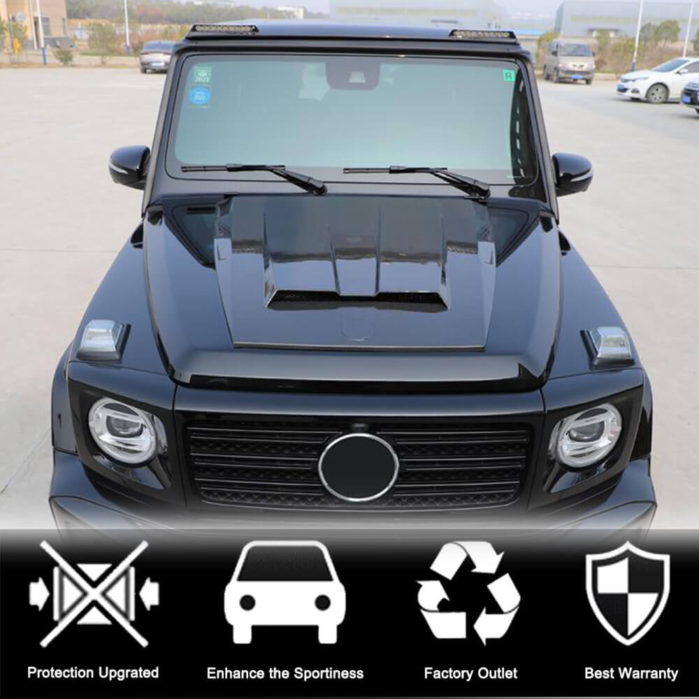 Mercedes Benz W463 G500 G550 G63 AMG 2004+ Front Roof Spoiler Carbon Fiber-Ahacarbon