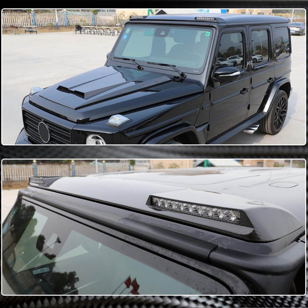 Mercedes Benz W463 G500 G550 G63 AMG 2004+ Front Roof Spoiler Carbon Fiber-Ahacarbon