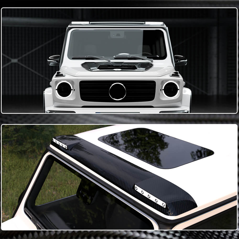 Mercedes Benz W463 G500 G550 G63 AMG 2004+ Front Roof Spoiler Carbon Fiber-Ahacarbon