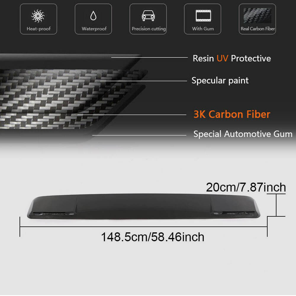 Mercedes Benz W463 G500 G550 G63 AMG 2004+ Front Roof Spoiler Carbon Fiber-Ahacarbon