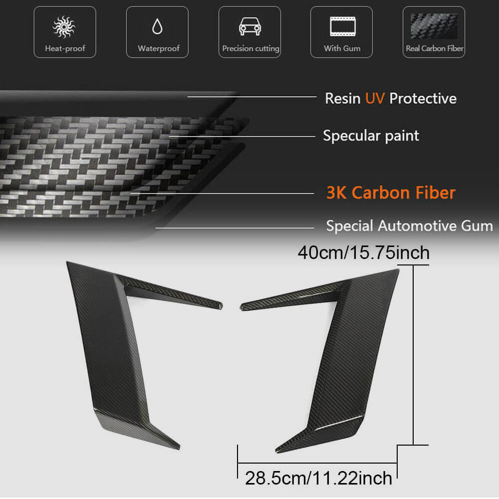 Mercedes Benz W463 G500 G550 G63 AMG 2019UP Side Air Fender Vents Carbon Fiber-Ahacarbon