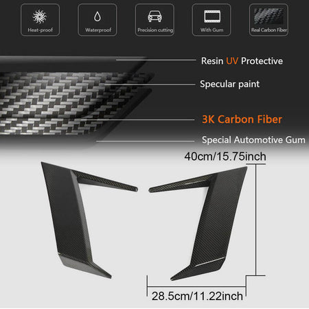 Mercedes Benz W463 G500 G550 G63 AMG 2019UP Side Air Fender Vents Carbon Fiber-Ahacarbon