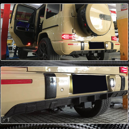 Mercedes Benz W463 G63 AMG 2019UP Rear Bumper Diffuser Carbon Fiber-Ahacarbon