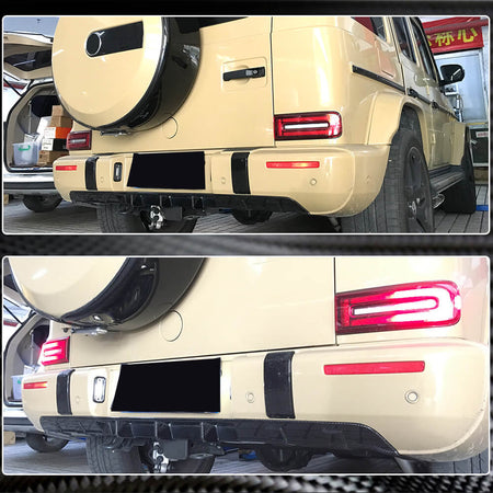 Mercedes Benz W463 G63 AMG 2019UP Rear Bumper Diffuser Carbon Fiber-Ahacarbon