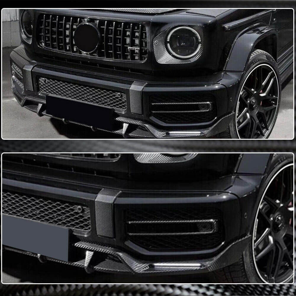 Mercedes Benz W463 G63 AMG 2019 Fog Lamp Covers Dry Carbon Fiber-Ahacarbon
