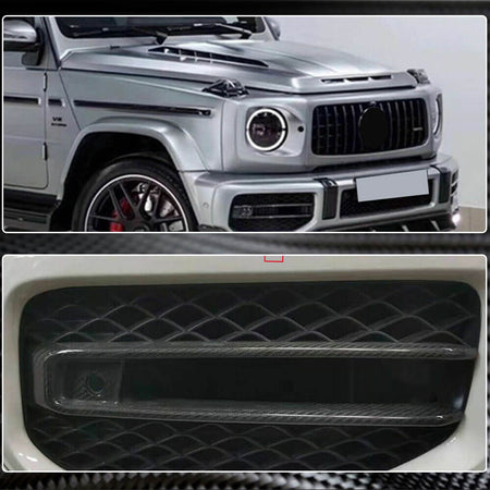 Mercedes Benz W463 G63 AMG 2019 Fog Lamp Covers Dry Carbon Fiber-Ahacarbon