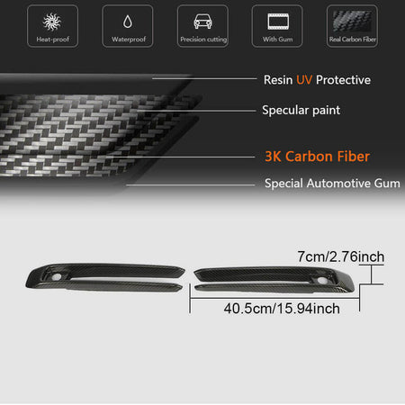 Mercedes Benz W463 G63 AMG 2019 Fog Lamp Covers Dry Carbon Fiber-Ahacarbon