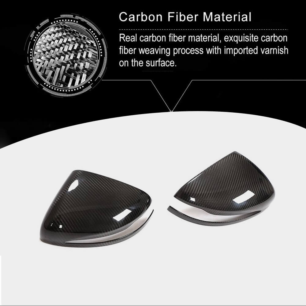 Mercedes Benz G Class W463 2019UP Mirror Covers Add-on Dry Carbon Fiber-Ahacarbon