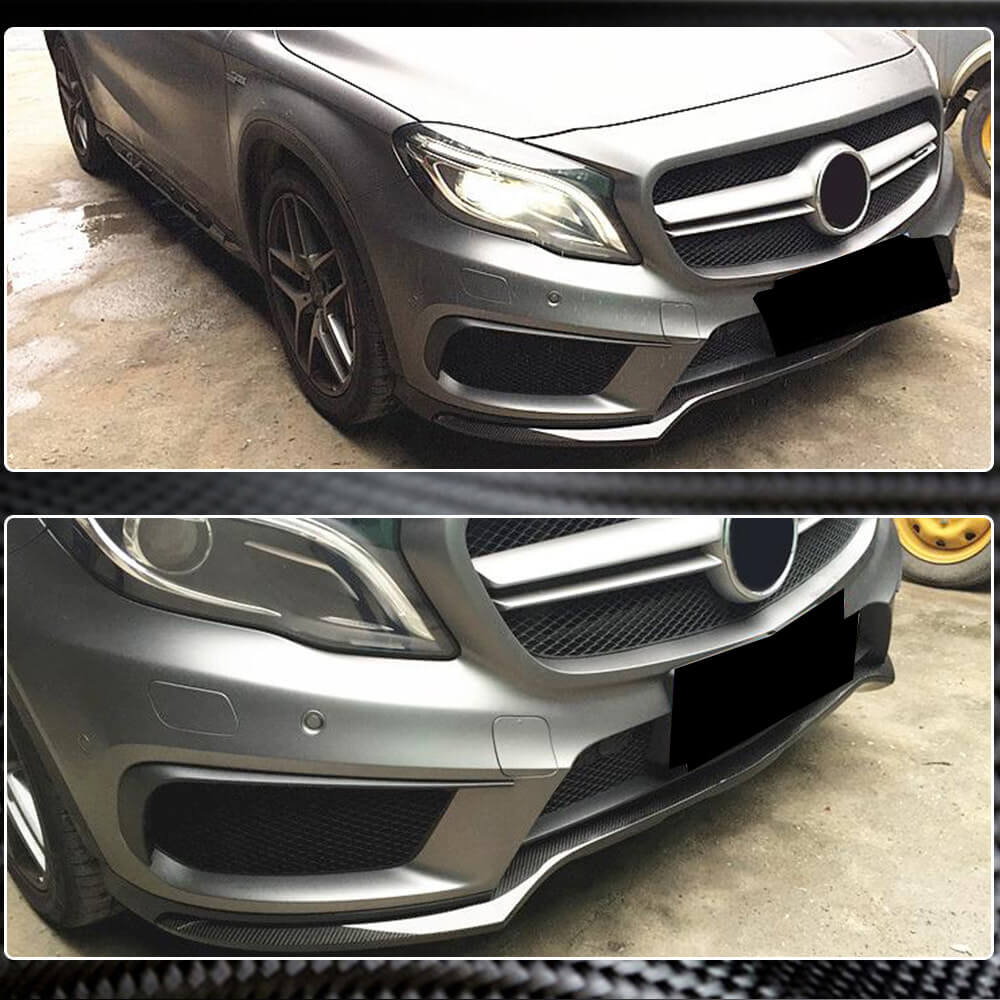 Mercedes Benz X156 GLA45 2015-2016 Front Bumper Lip Carbon Fiber-Ahacarbon