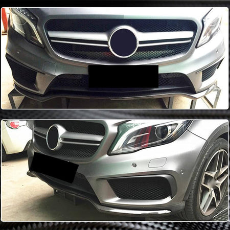 Mercedes Benz X156 GLA45 2015-2016 Front Bumper Lip Carbon Fiber-Ahacarbon