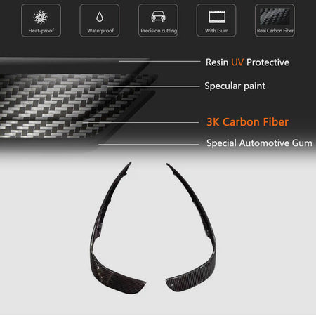 Mercedes Benz X156 GLA45 AMG Pre-facelift 2014-2016 Fog Lamp Vents Carbon Fiber-Ahacarbon