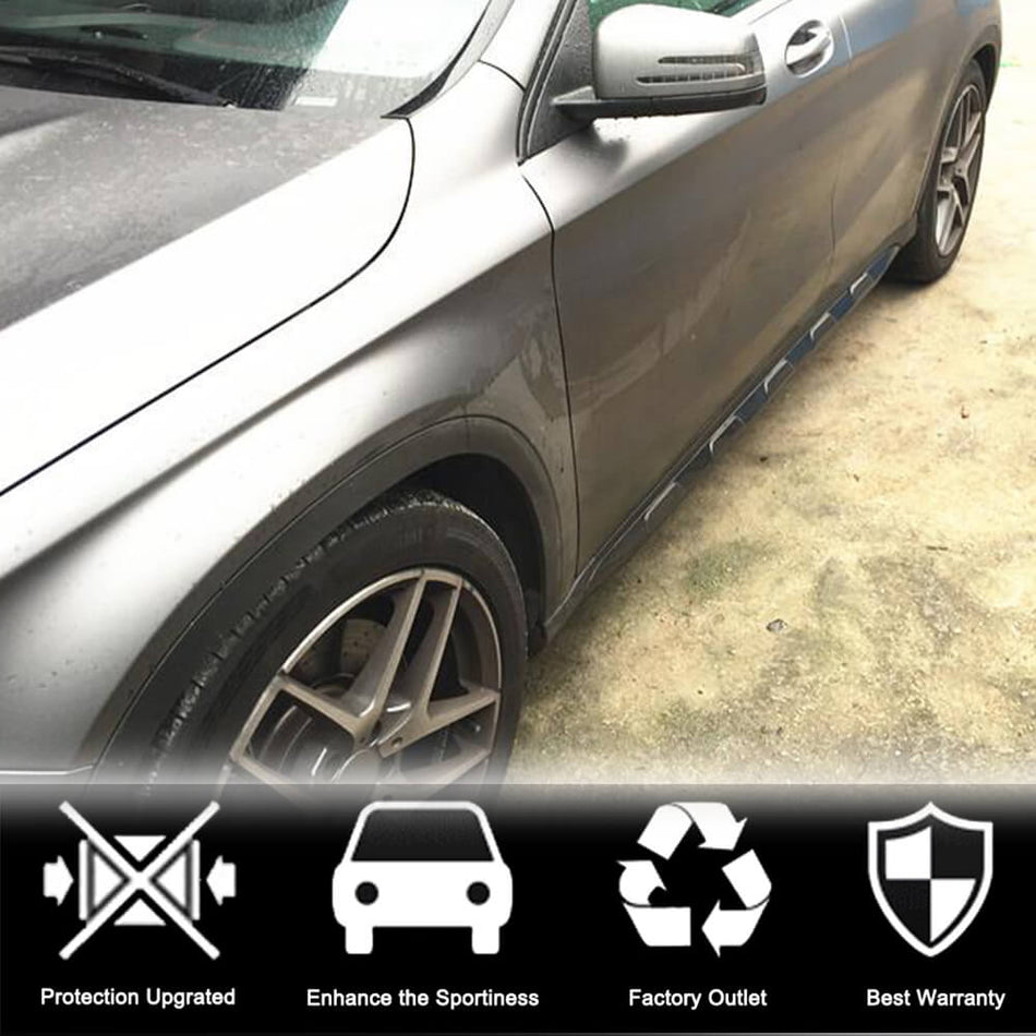Mercedes Benz X156 GLA45 AMG Pre-facelift 2015 2016 Side Skirts Carbon Fiber-Ahacarbon