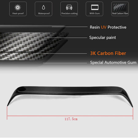 Mercedes Benz (W117) C117 2013-2018 Rear Roof Spoiler Carbon Fiber/FRP-Ahacarbon