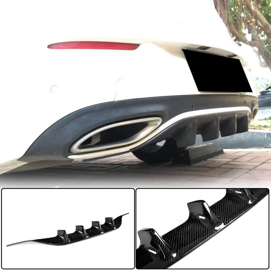 Mercedes Benz (W205) C205 A205 Sport C43 Pre-facelift 2015-2019 Rear Bumper Diffuser Carbon Fiber-Ahacarbon