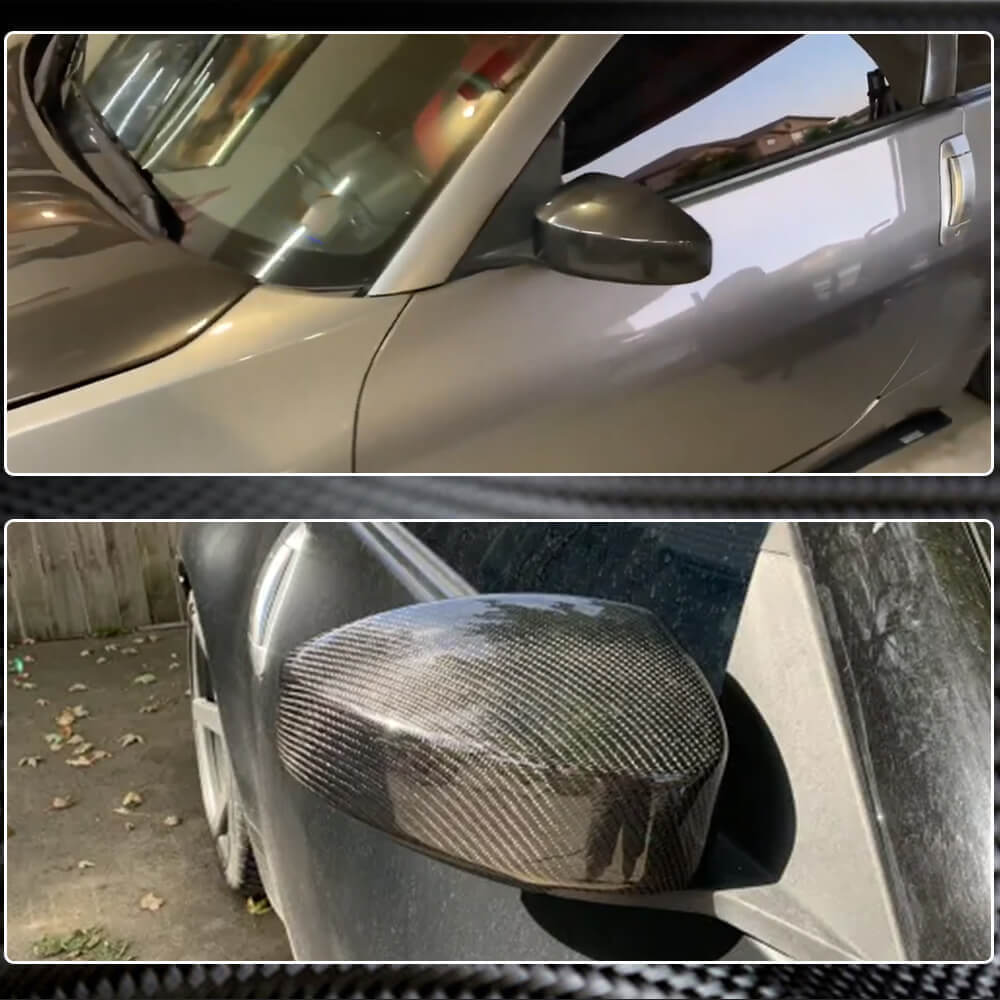 Nissan 350Z 2003-2006 Mirror Covers Dry Carbon Fiber-Ahacarbon