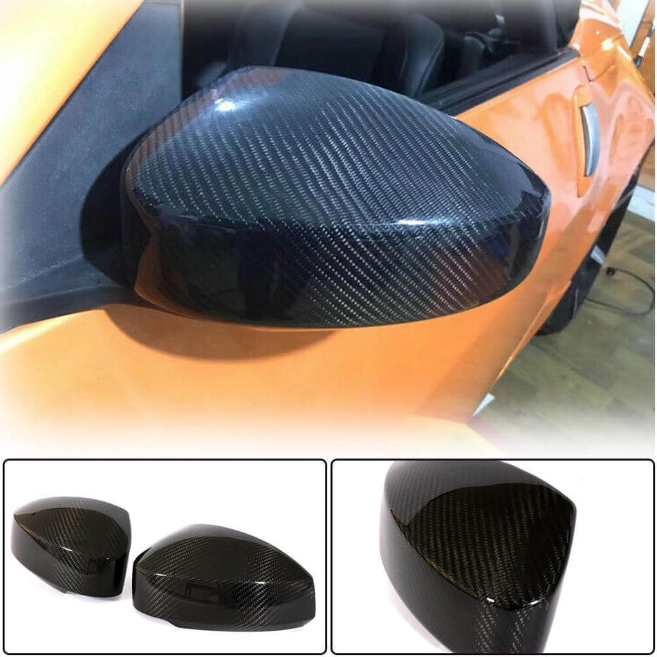 Nissan 350Z 2003-2006 Mirror Covers Dry Carbon Fiber-Ahacarbon
