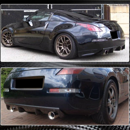 Nissan 350Z FAIRLADY Z33 2003-2009 Rear Bumper Diffuser Carbon Fiber-Ahacarbon
