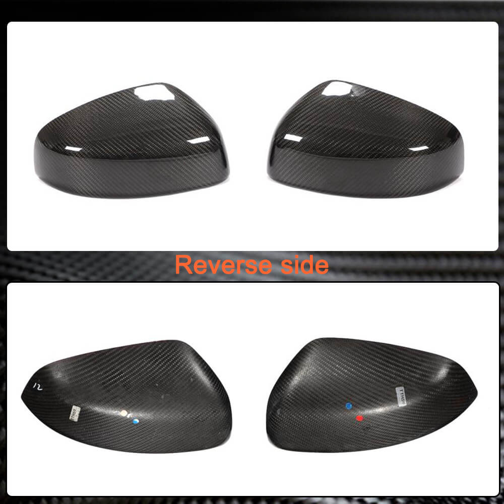 Nissan 370Z Z34 2009-2019 Mirror Covers Add-on Style Dry Carbon Fiber-Ahacarbon