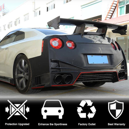 Nissan GTR Coupe 2009-2015 Rear Bumper Diffuser Carbon Fiber-Ahacarbon