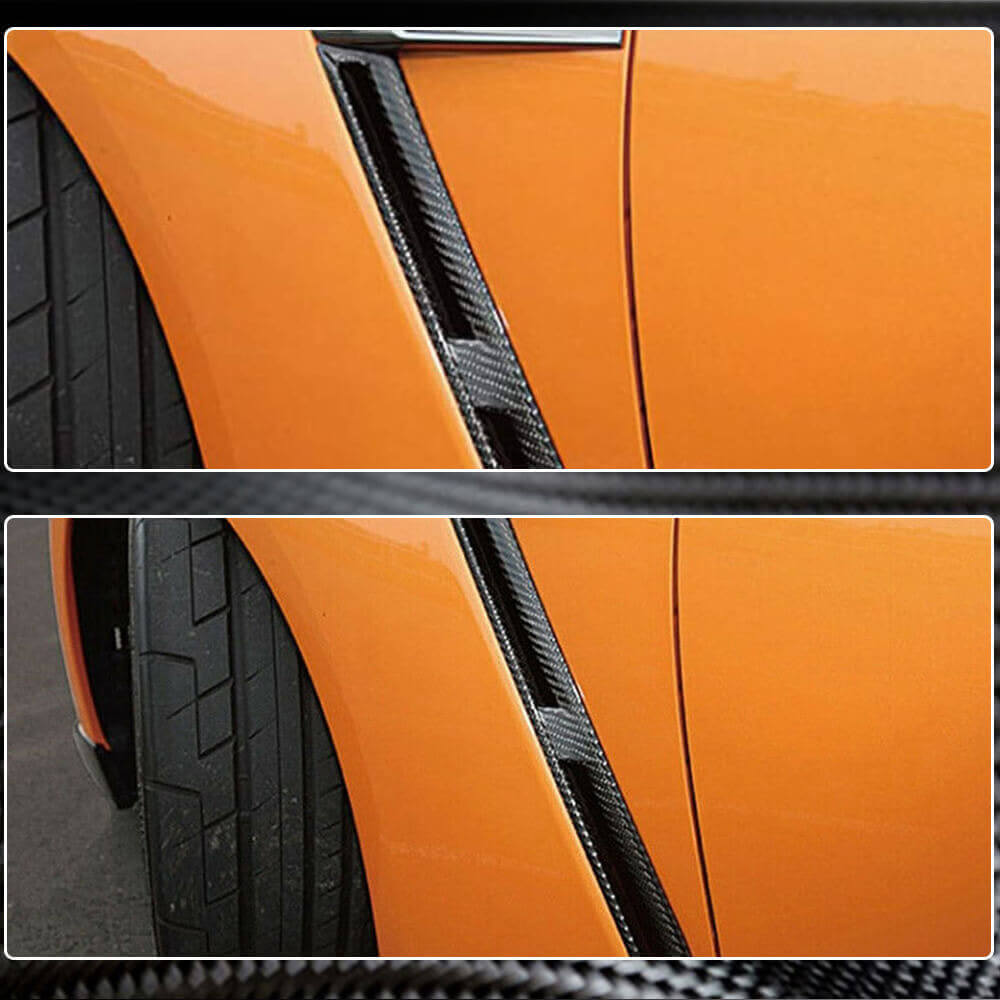 Nissan GTR GT-R R35 2009-2015 Side Air Ducts Fender Vents Carbon Fiber-Ahacarbon