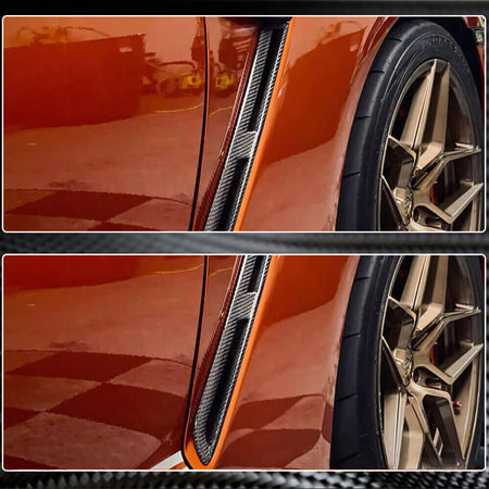 Nissan GTR GT-R R35 2009-2015 Side Air Ducts Fender Vents Carbon Fiber-Ahacarbon