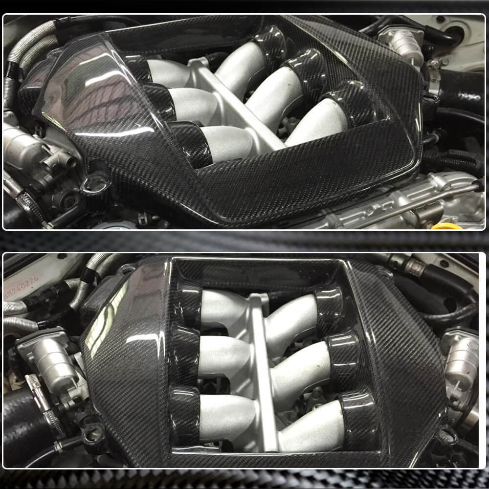 Nissan GTR R35 2009-2017 Engine Cover Dry Carbon Fiber-Ahacarbon
