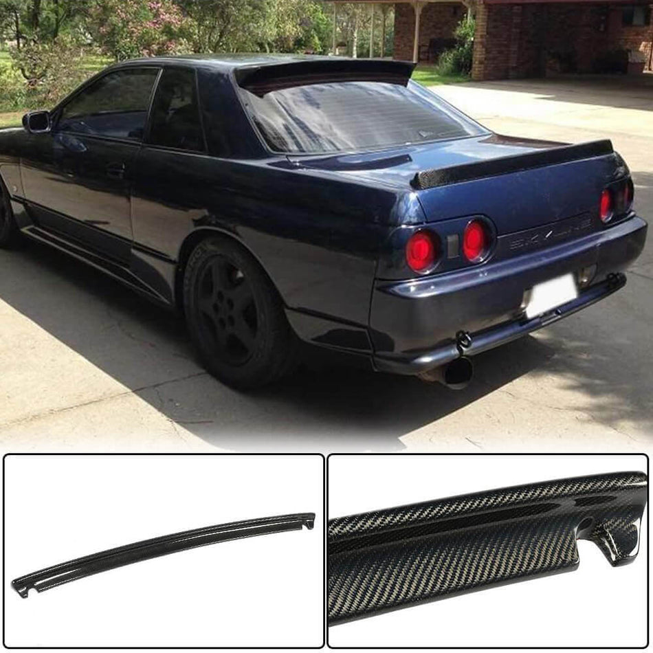 Nissan R32 Skyline Nismo 1989-1994 Rear Trunk Spoiler Carbon Fiber-Ahacarbon