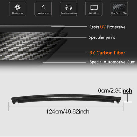 Nissan R32 Skyline Nismo 1989-1994 Rear Trunk Spoiler Carbon Fiber-Ahacarbon